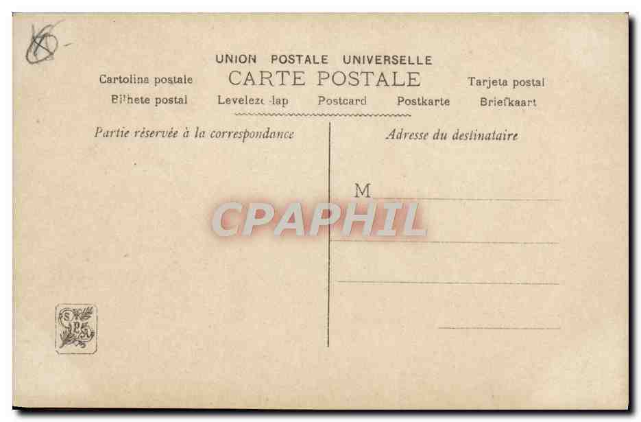 CPA Nu erotique Femme Salon 1909 Cigale endormie par Jane Grenouilloux — Rückseite
