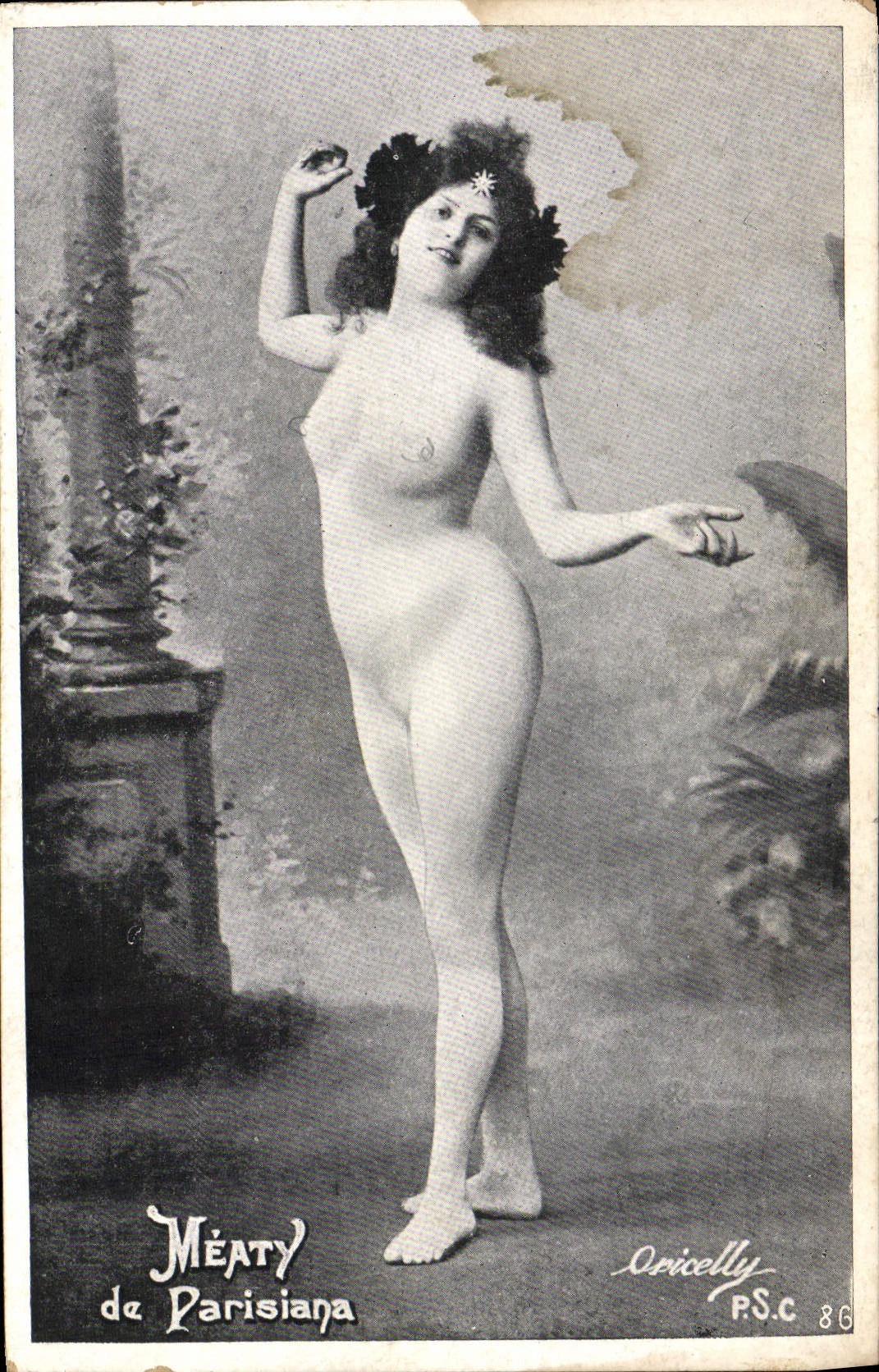 Méaty de Parisiana — danseuse nue — Oricelly P.S.C. 86