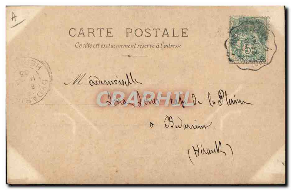 Femme en robe de style ancien — C. JALLY, Paris, série 98 — S.J.P. 54c — Verso
