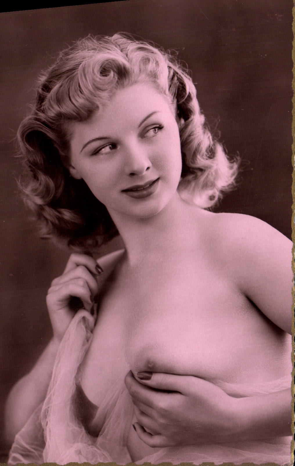 Mujer desnuda — pose sensual — Éditions de Luxa G.P., París, n° 415