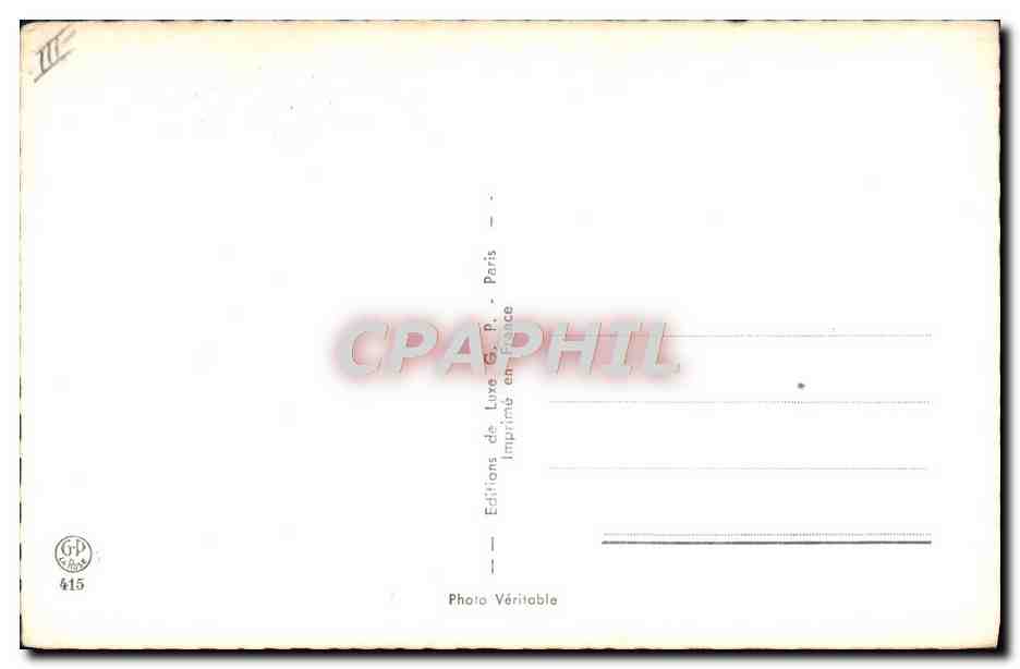 Mujer desnuda — postura sugerente — Ediciones de Lujo G.P. n° 415 — Reverso
