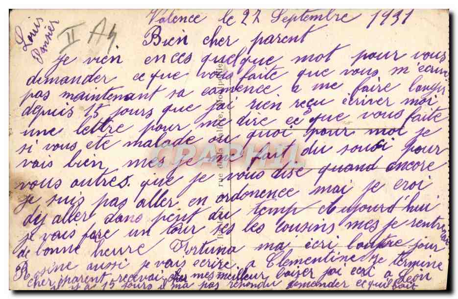 CPA Militaria Tank Char de combat Passage dangereux Gare a la culbute — Rückseite