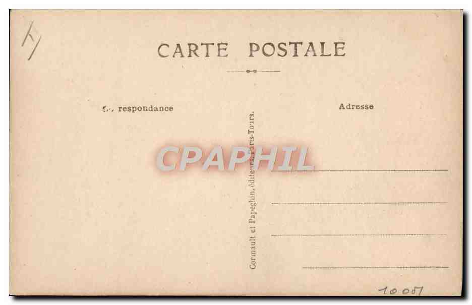CPA Militaria Tank Apotheose de la victoire 14 juillet 1919 Les tanks ferment le cortege Paris Tour Eiffel — Rückseite