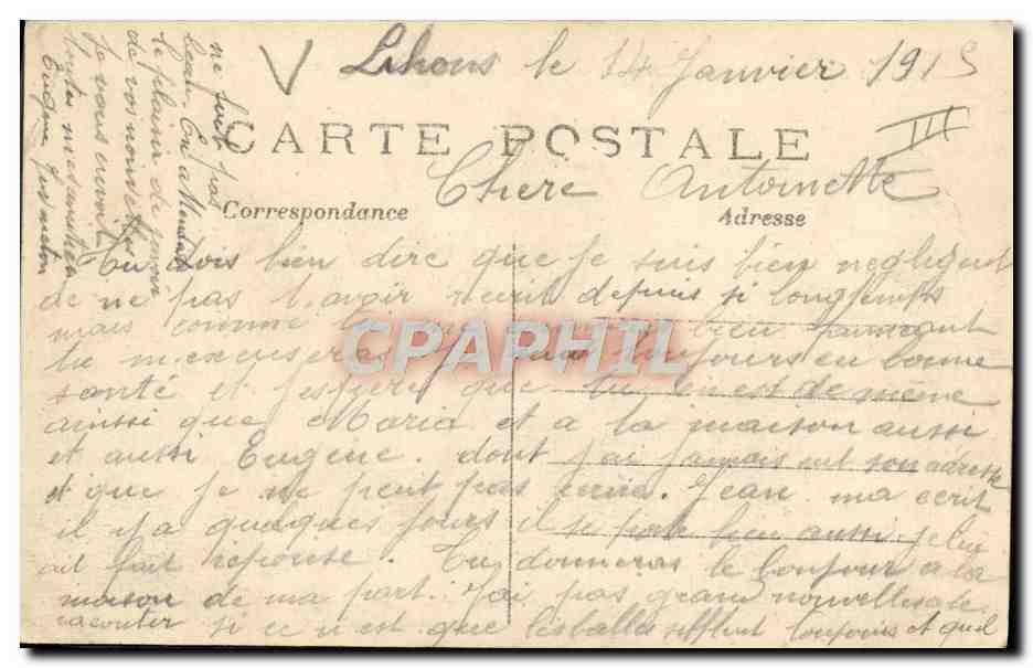CPA Militaria Tank Auto mitrailleuse belge dans les champs a Dixmude — Rückseite