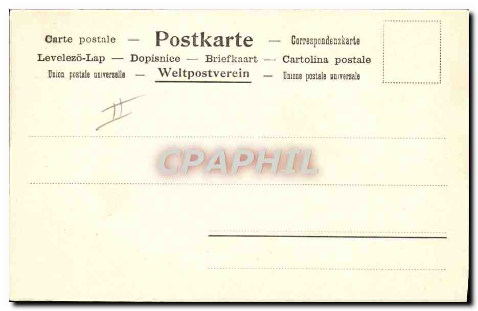 CPA Bateau Guerre Flotte auf see — Verso