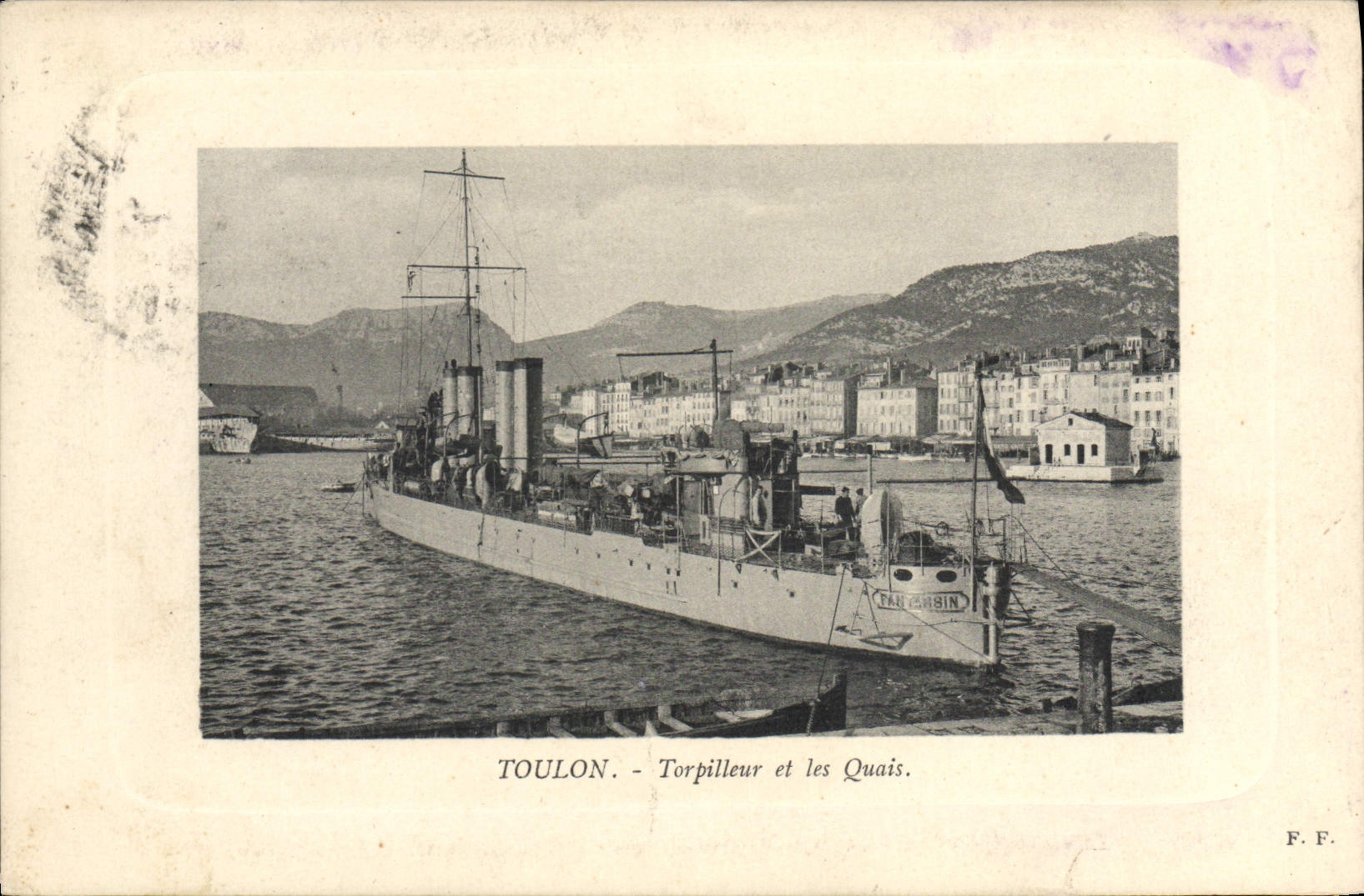 Toulon - Torpilleur et les Quais — F.F. (éditeur)