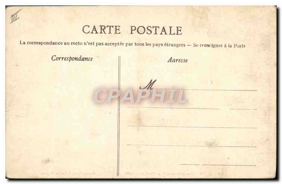 CPA Bateau Guerre Bordeaux Contre torpilleur Fanion en rade — Verso