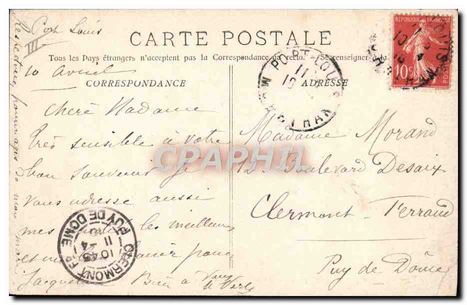 CPA Bateau Guerre Tangage par gros temps d'un cuirasse d'escadre  — Verso