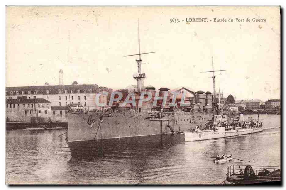 Lorient - Entrée du Port de Guerre — CPAPHIL n°3633, éditeur Laurent-Nel, Rennes