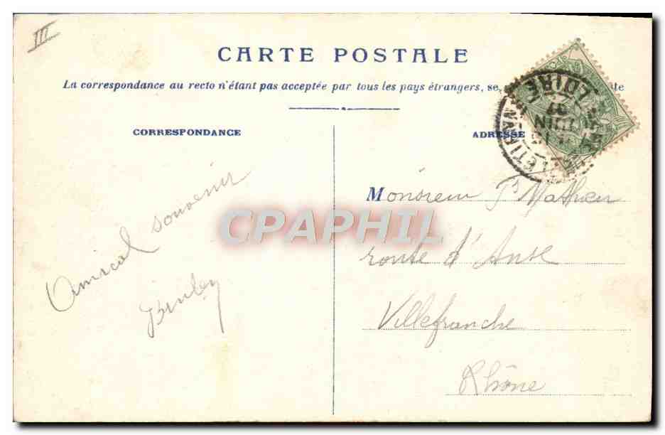 CPA Le theatre Saint-Etienne — Verso