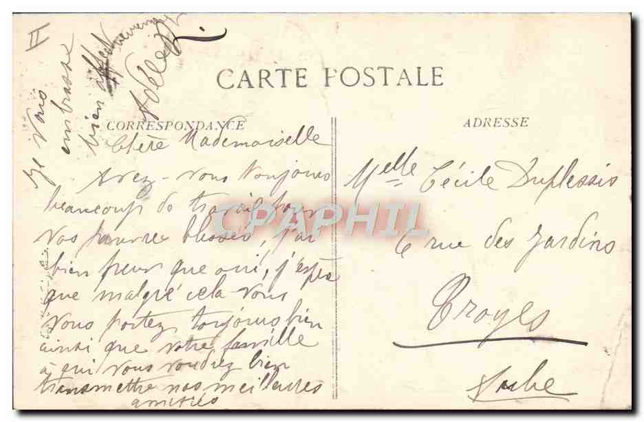CPA Le theatre Saint-Dizier — Verso