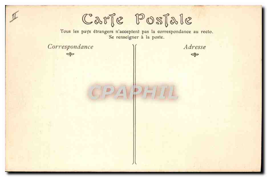 CPA Le theatre francais Tours — Verso