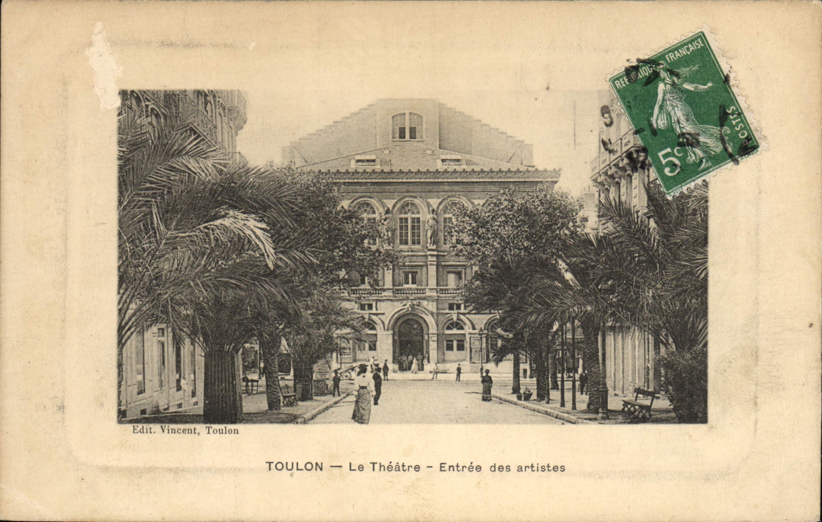 CPA Le theatre Entree des artistes Toulon
