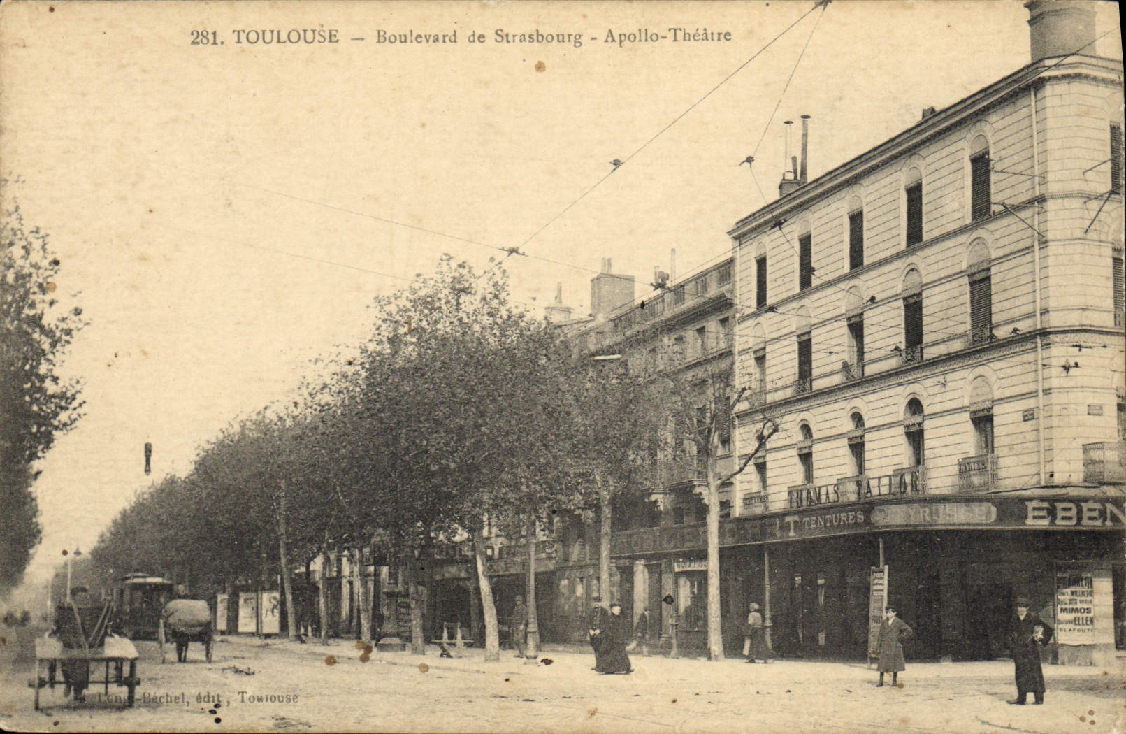 Toulouse — Boulevard de Strasbourg — Apollo-Théâtre — Éditeur : Londe-Béchel, Toulouse