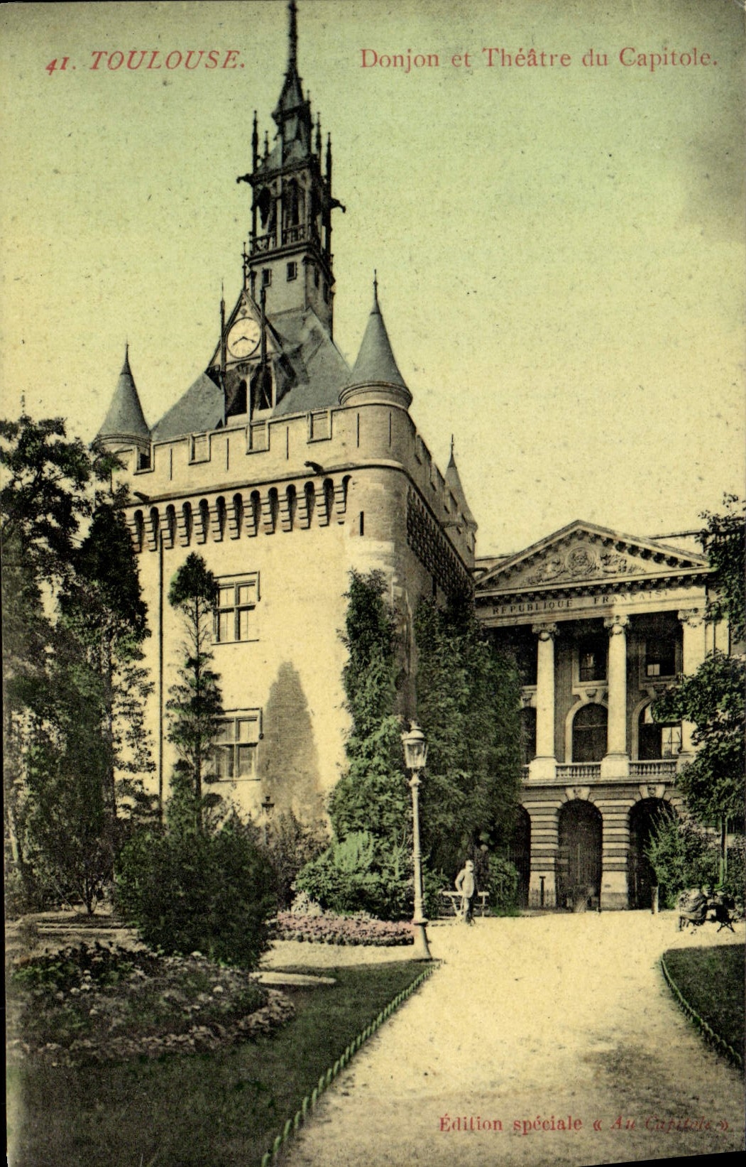 CPA Toulouse Donjon et theatre du Capitole