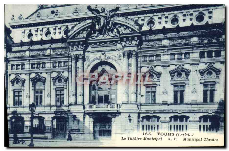 CPA Le theatre municipal Tours