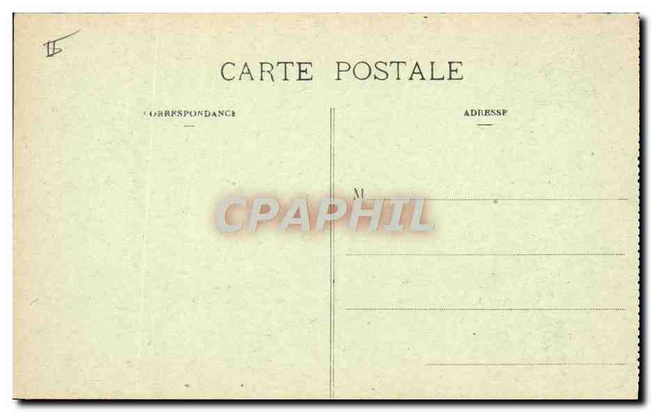 CPA Le theatre et Hotel de la Comedie Toul — Verso