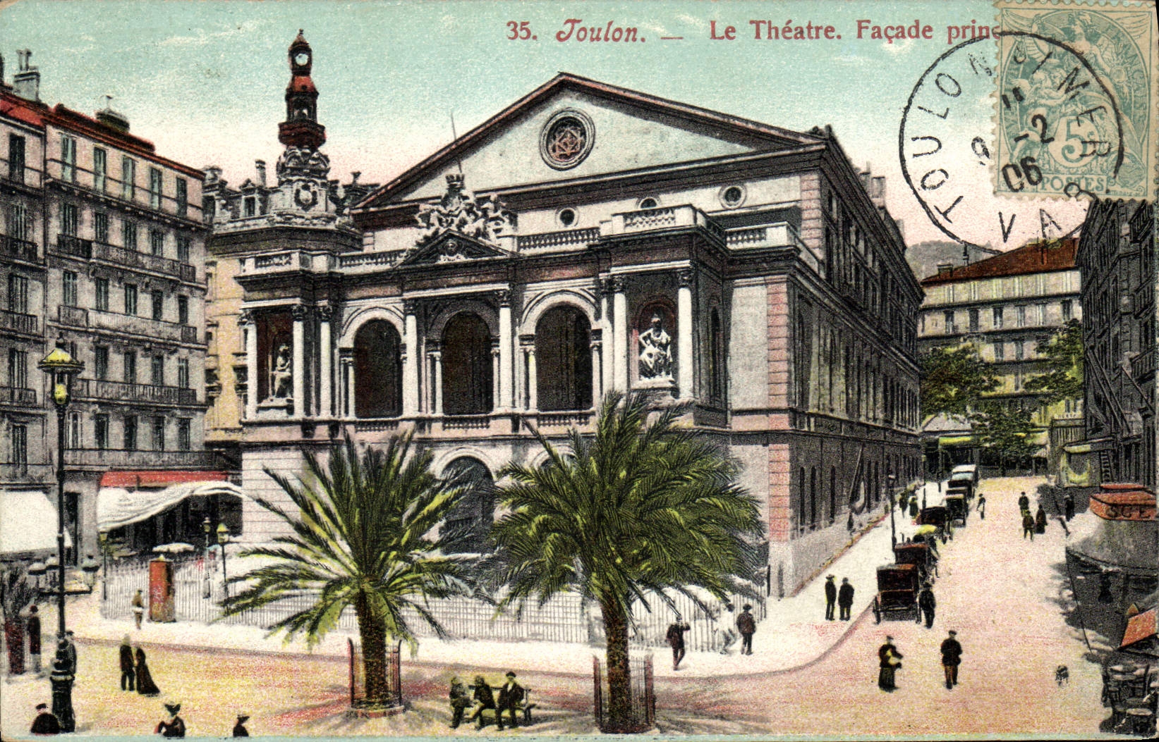 CPA Le theatre Facade principale Toulon