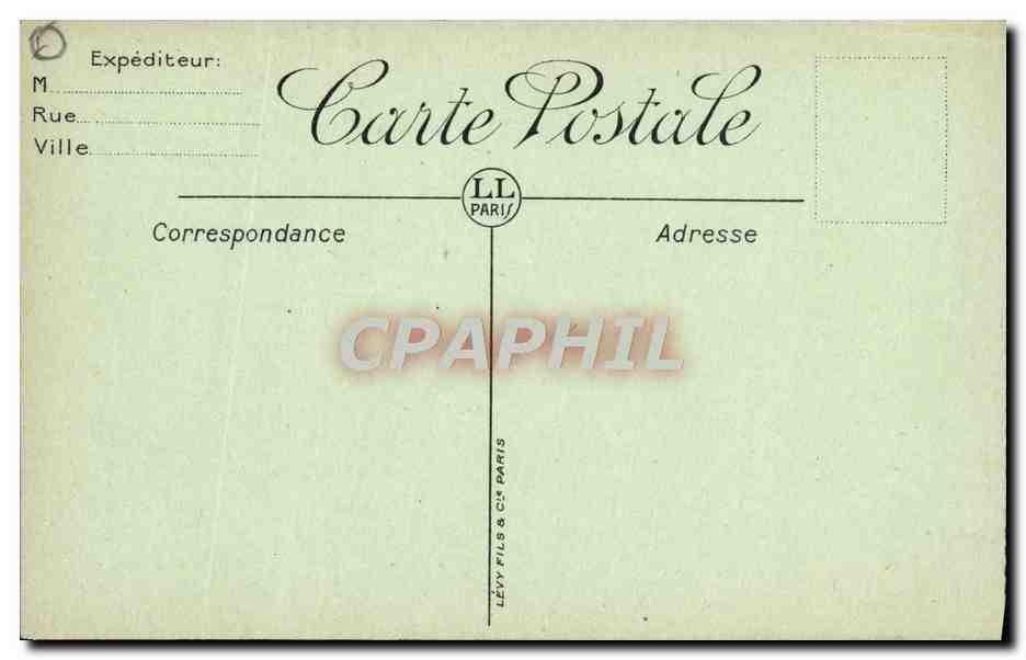 CPA Le theatre Tunis Rue Sidi Ben Ziad — Verso