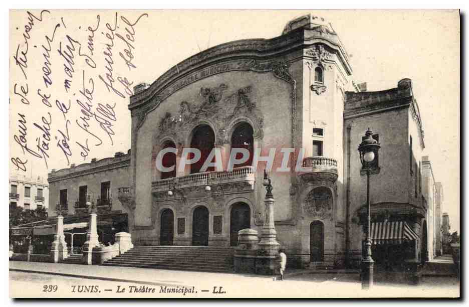Tunis — Le Théâtre Municipal — LL. n° 239