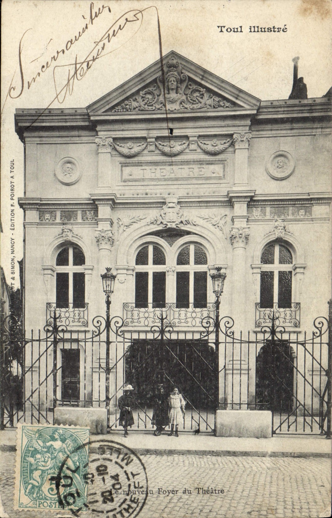 CPA Le nouveau foyer du theatre Toul