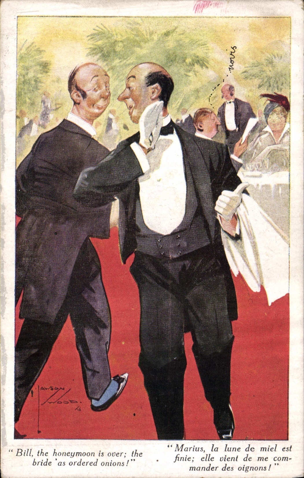 CPA Illustrateur Maitre hotel
