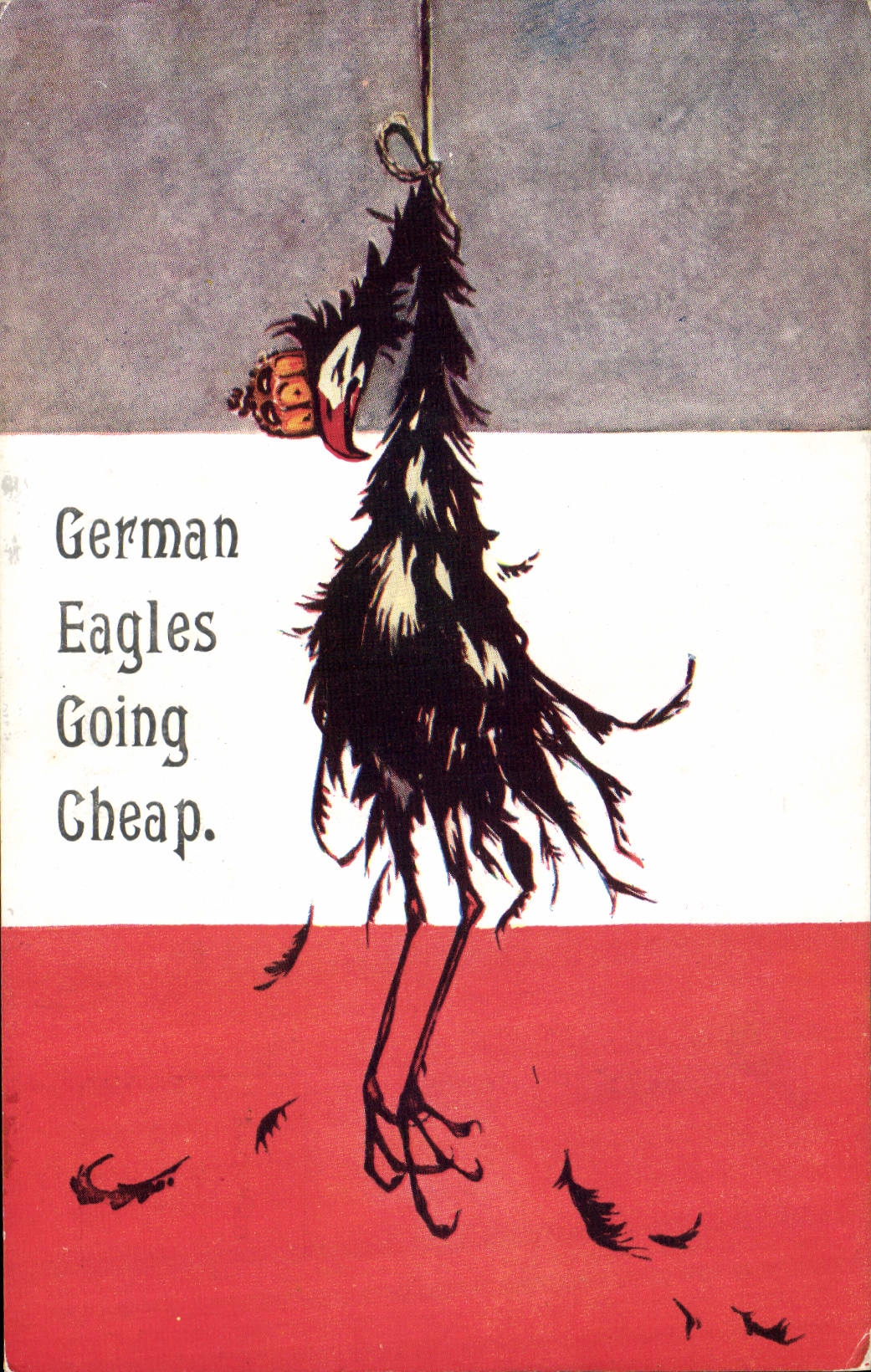 CPA Illustrateur German Eagles going cheap Militaria