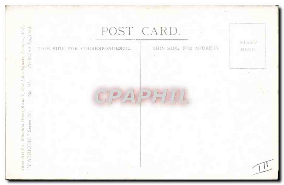 CPA Illustrateur Hats off Militaria Belgique Belgium Drapeau — Back