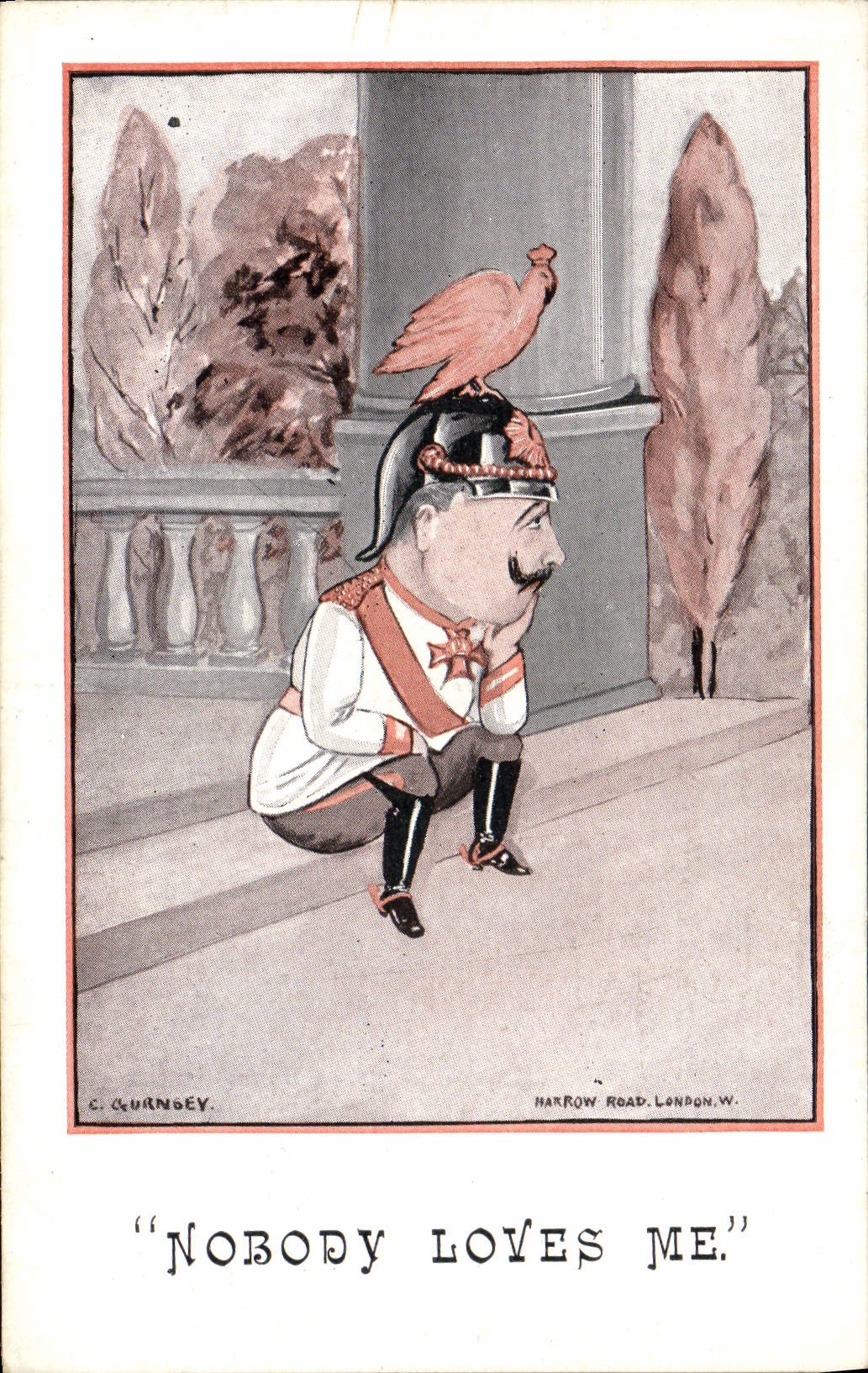 CPA Illustrateur Nobody loves me Militaria
