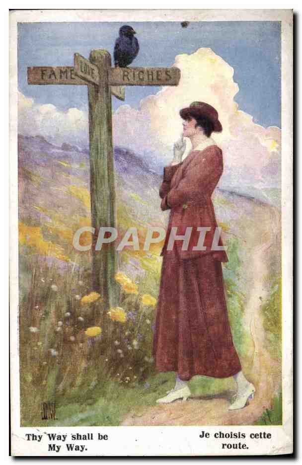 CPA Illustrateur Femme