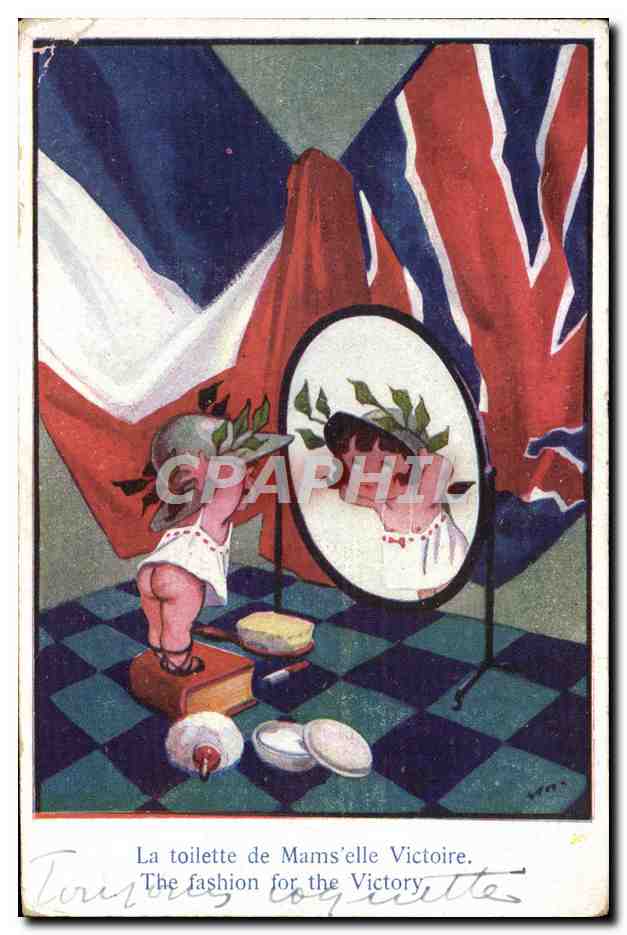 CPA Illustrateur La toilette de Mams'elle Victoire Militaria