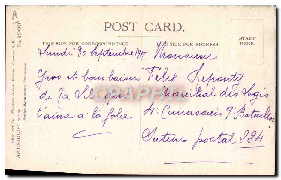 CPA Illustrateur Femme Back to Blightly ! Militaria — Rückseite