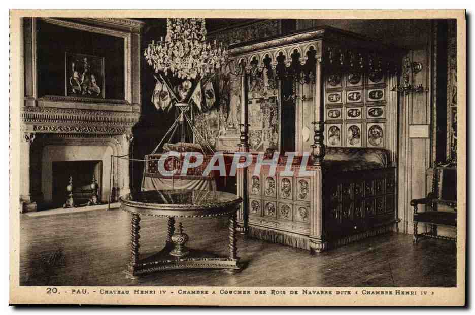 Pau - Château Henri IV - Chambre à Coucher des Rois de Navarre dite « Chambre Henri IV »