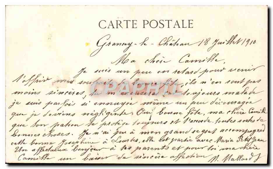 CPA Amboise Eglise St Denis La Mise au Tombeau — Rückseite