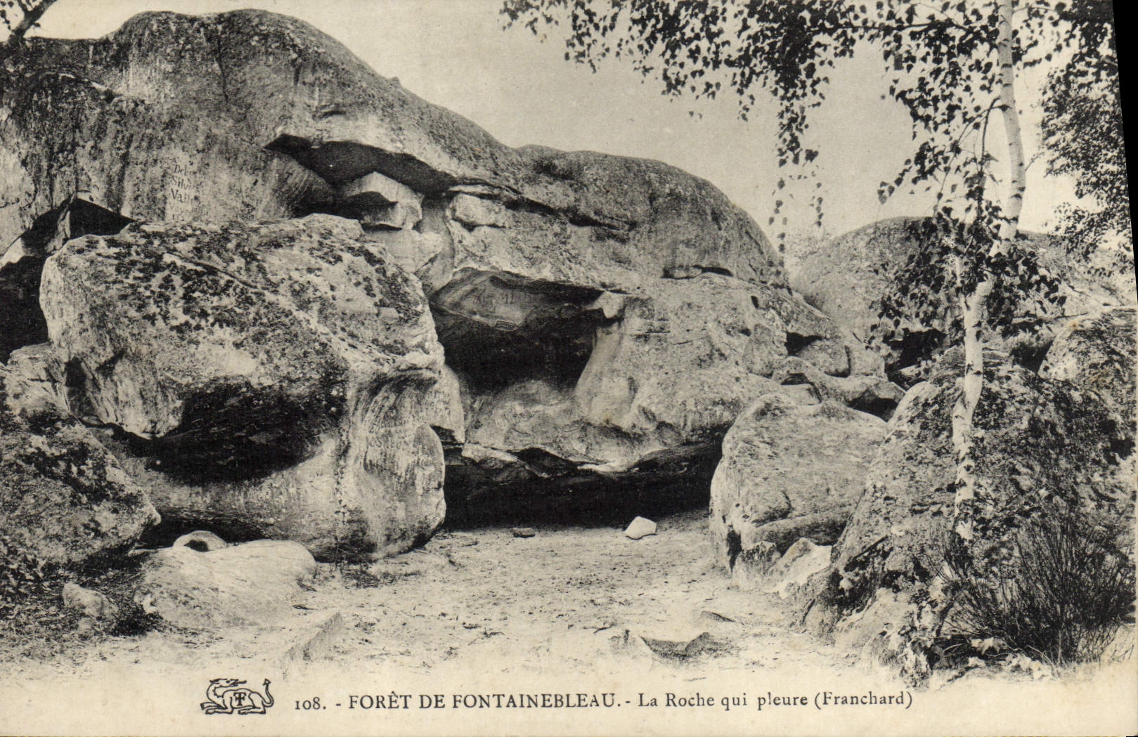 Bosque de Fontainebleau — La Roche que llora (Franchard) — n° 108
