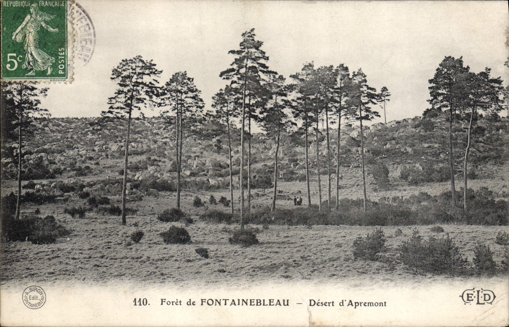 Foresta di FONTAINEBLEAU — Deserto di Apremont — Siron Edit.