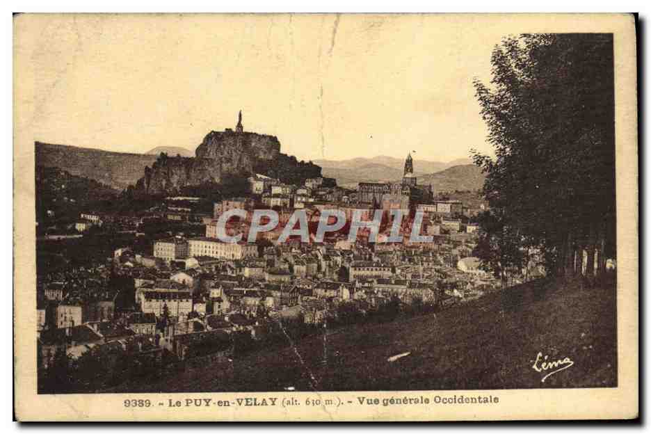 Le PUY-en-VELAY (Höhe 610 m.) — Allgemeine westliche Ansicht — Léon Limas, Nr. 9389