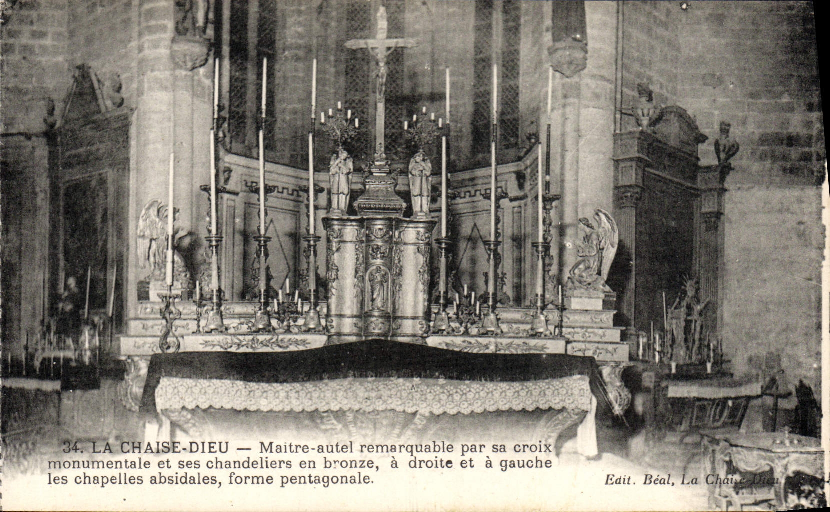 CPA La Chaise Dieu Maitre autel