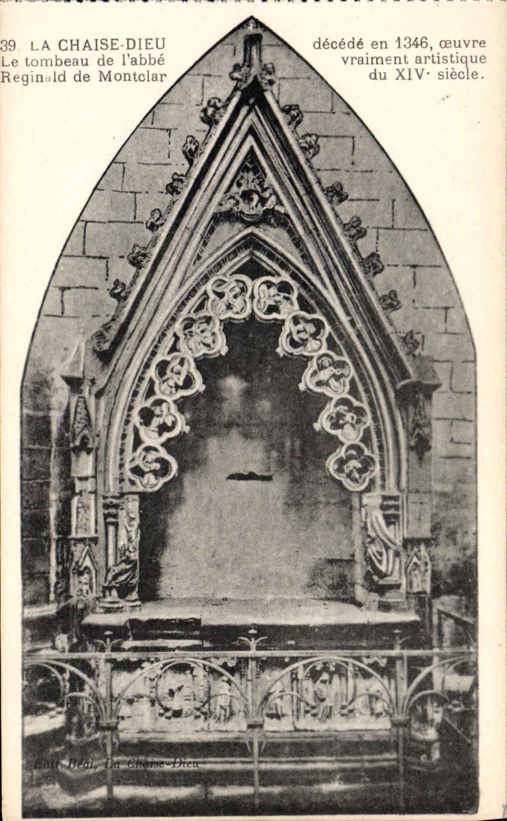 CPA La Chaise Dieu Le Tombeau de l'abbe Reginald de Montclar 