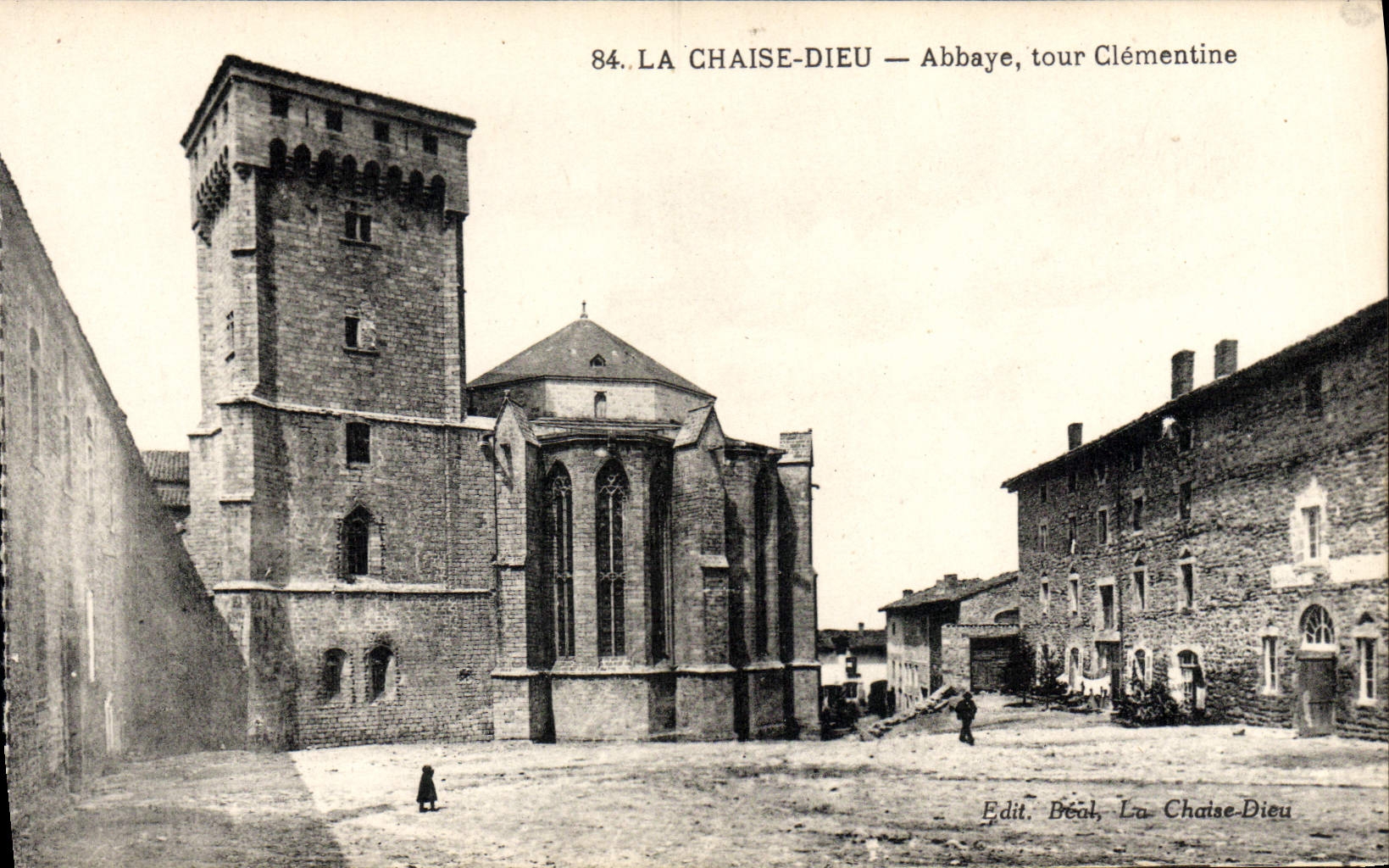 La Chaise-Dieu — Abbaye, tour Clémentine — Edit. Bécal, La Chaise-Dieu