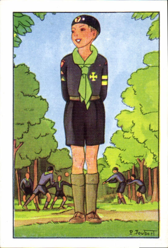 Image Chocolat Suchard Scout Scoutisme Jamboree Un louveteau