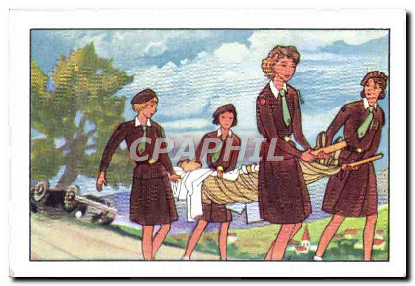 Image Chocolat Suchard Scout Scoutisme Jamboree L'eclaireuse est vaillante
