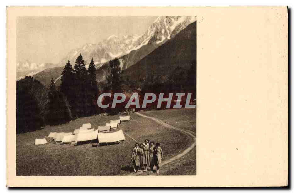 CPA Scout Scoutisme Jamboree Camp d'eclaireuses ainees en SAvoie 
