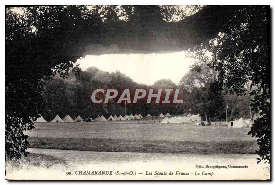 Chamarande (S.-et-O.) — Les Scouts de France - Le Camp — Edit. Bourguignons, Chamarande