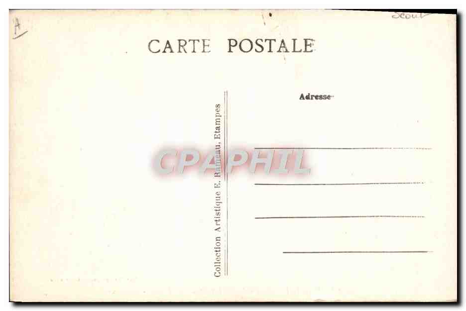 Chamarande (S.-et-O.) — Les Scouts de France - Le Camp — Edit. Bourguignons, Chamarande — Reverso