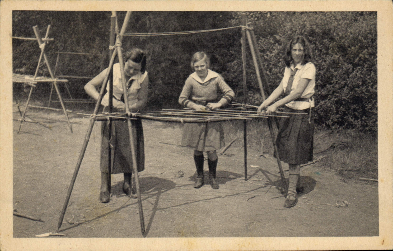 CPA Scout Scoutisme Jamboree Construction d'un vaisselier 