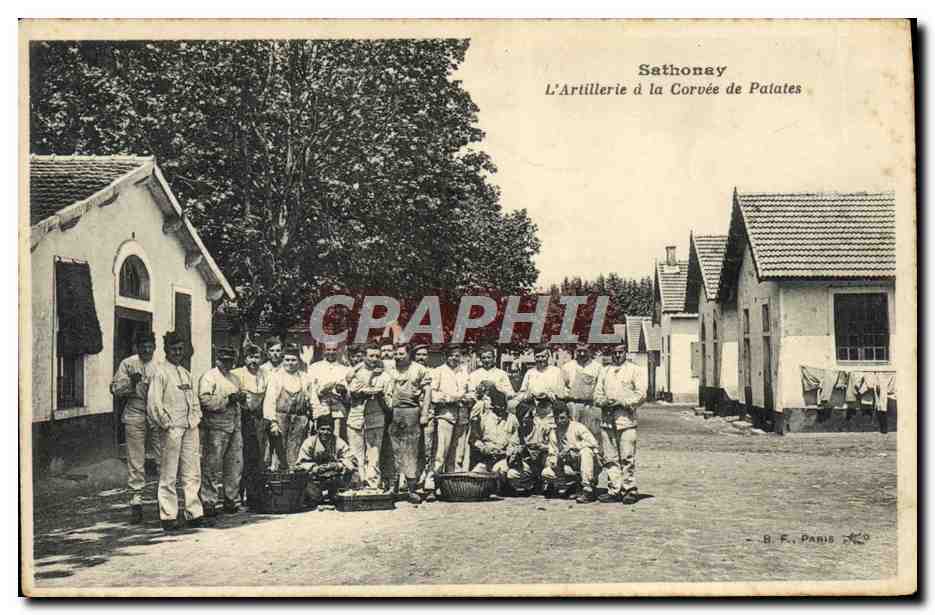Sathonay — L'Artillerie à la Corvée de Palates — B.F. Paris