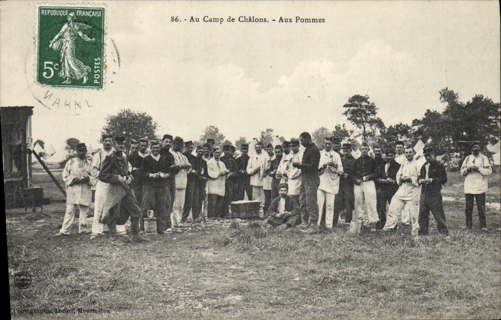 Au Camp de Châlons - Aux Pommes — Photographie Lucien Mourmelon