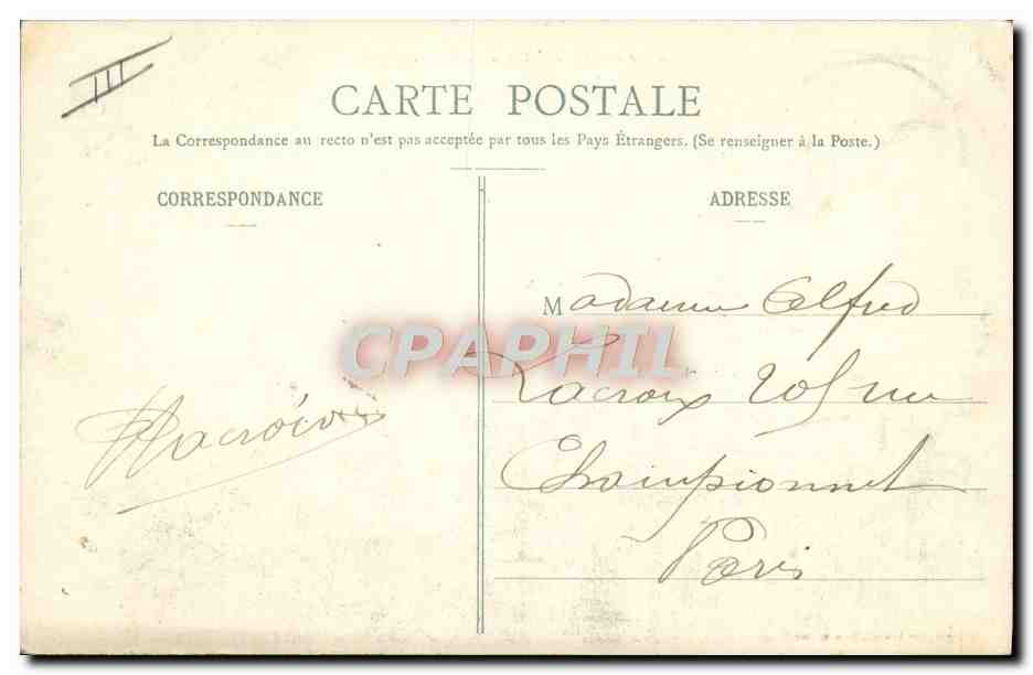 Au Camp de Châlons - Aux Pommes — Photographie Lucien Mourmelon — Verso