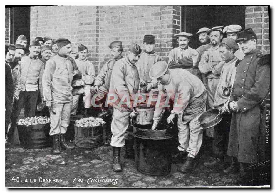CPA Militaria A la caserne Les cuisiniers 